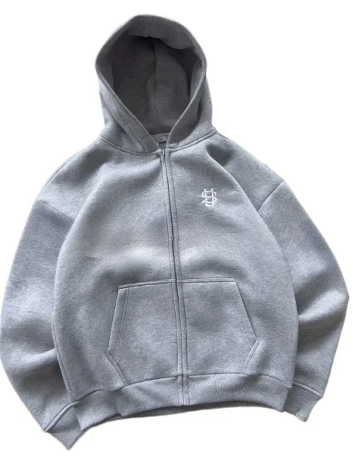 American Hip Hop Joker Pattern Embroidered Zipper Hoodie Women Street Y2K New Punk Fleece Padded Sweatshirt Unisex Casual Hoodie