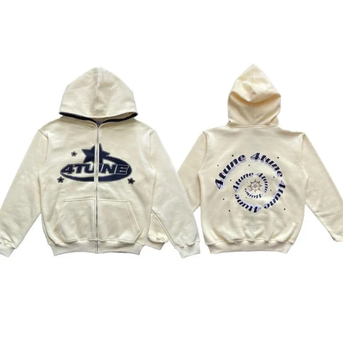 New Clothes Star Letter Print Retro Oversized Hoodie Women Y2K Street Hip-Hop Color Harajuku Casual Zipper Women Sweatshirt - Image 4