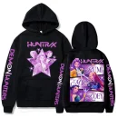 Harajuku Kpop Demon Hunters Graphic Hoodie Mira Rumi Zoey Huntrix Print Hooded Pullover Man Woman Fans Gift Casual Sweatshirt