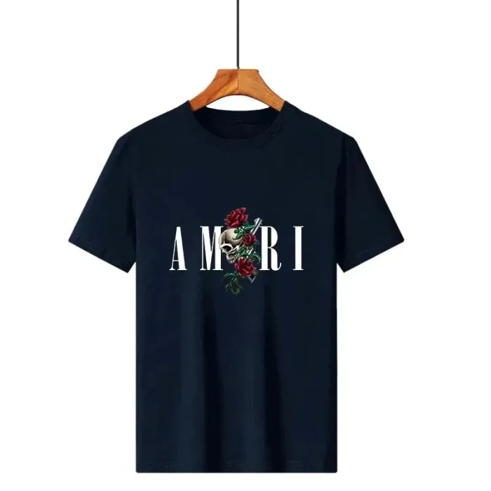 2025 Men's Summer Graphic Print Y2k T-shirt Man Woman Short Sleeved Luxury Tees Clothing Loose Pure Cotton Soft Tops Fashion - Image 3