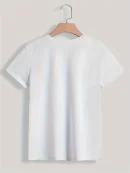 90s T Shirt Paris Women Print T-shirt Girl Short Sleeve Crew Neck Casual Top for Summer Spring Women's Clothing